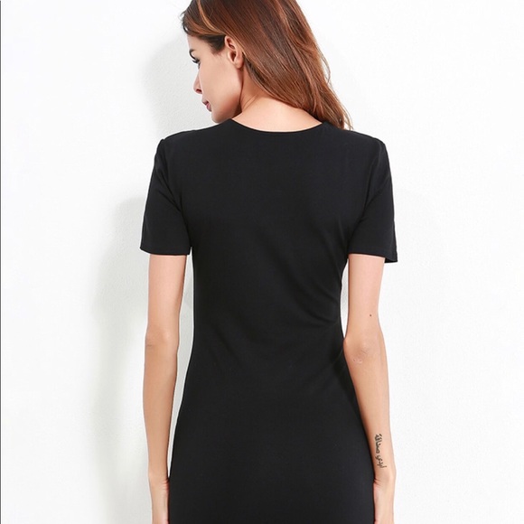 Curved Hem Bodycon - Picture 3 of 4